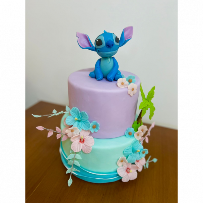 MAQUETE BOLO lilo e stitch 2 ANDARES