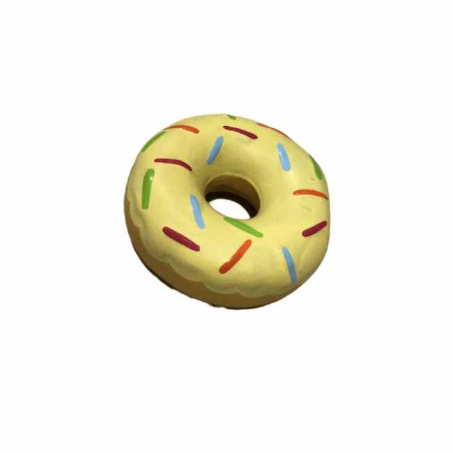 Mini Donut de Porcelana Amarelo