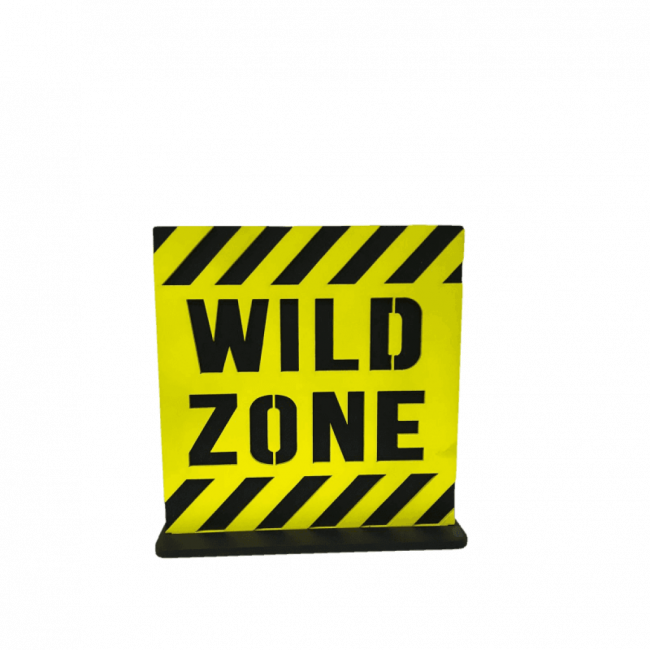 Placa \'\' Wild Zone \'\'