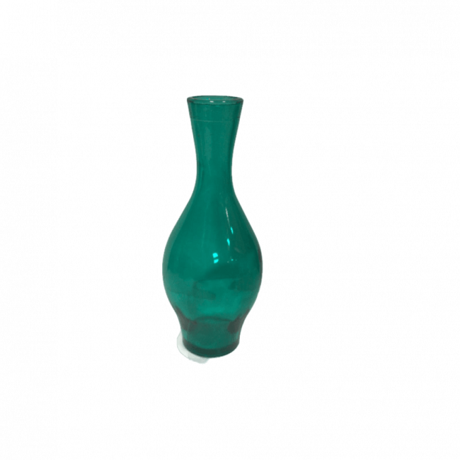 Vaso de Vidro Azul Turquesa M