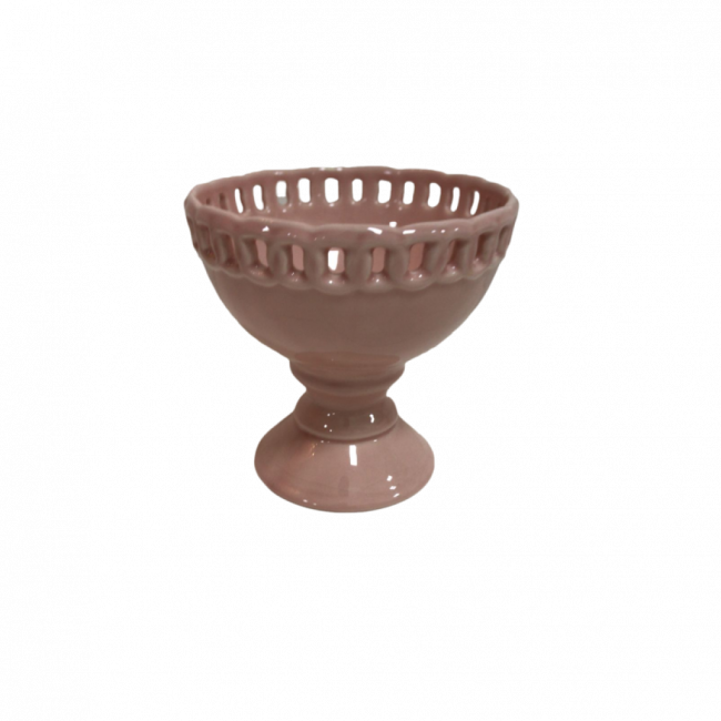 Vaso Rosa Bebê Porcelana