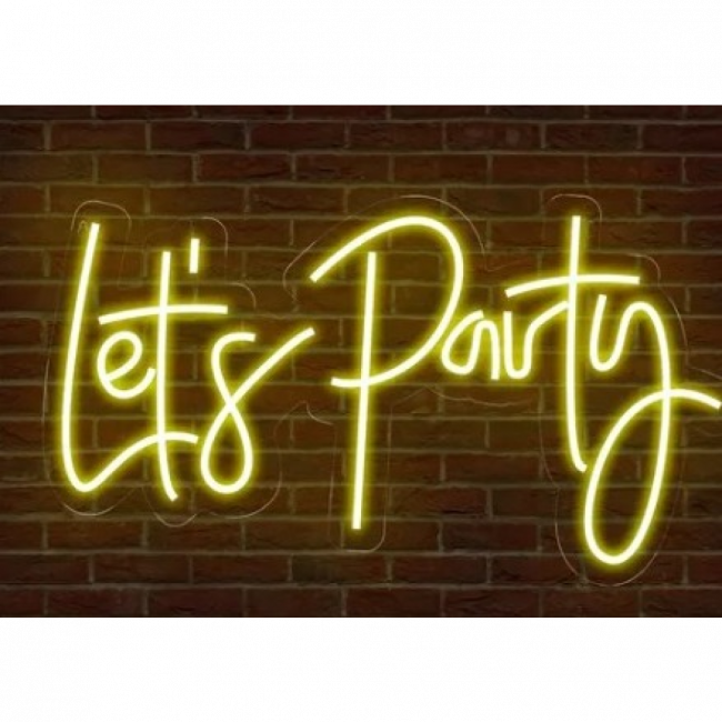 Letreiro Let\'s Party