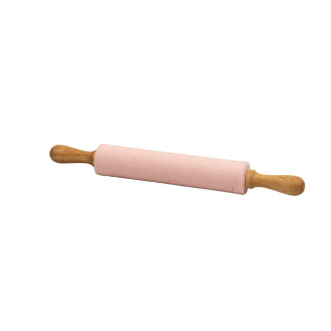 Rolo de massa Bambu e silicone Rosa