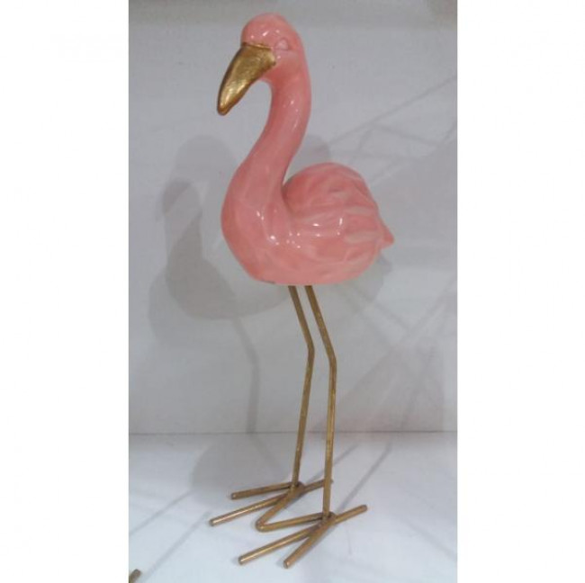 FLAMINGO EM CERÂMICA