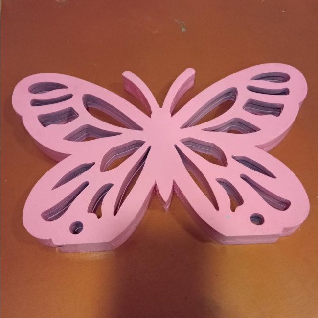 Borboleta Rosa MDF mesa