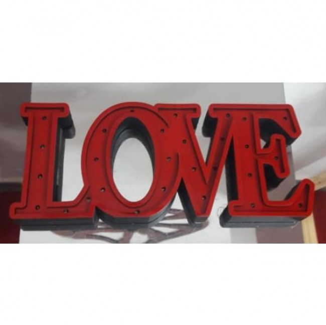 LOVE VERMELHO A14CM L31CM