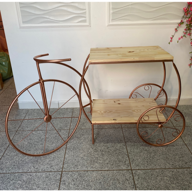 Mesa carrinho e Bike Rose