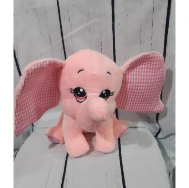 ELEFANTE DE PELUCIA ROSA