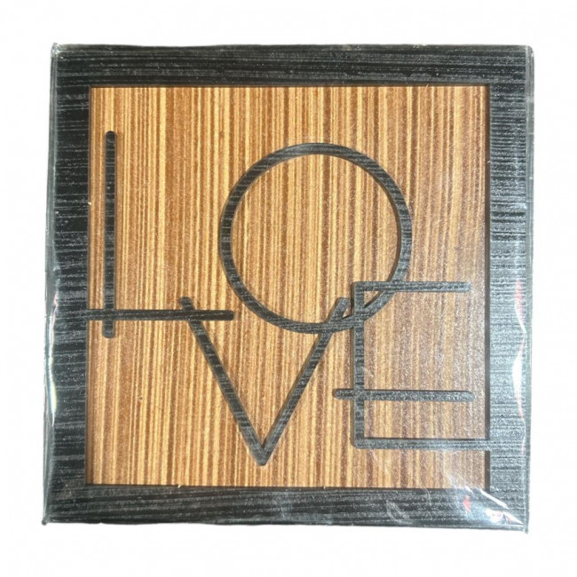 QUADRO DECORATIVO LOVE PARA MESA (20X20)