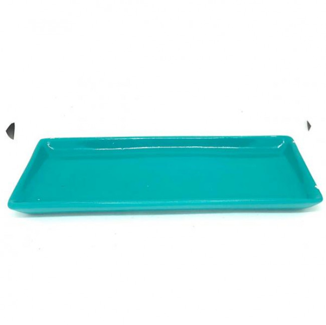 Suporte Retangular azul Tiffany