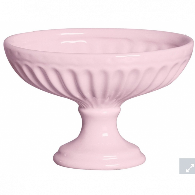 Taça Oval Rosa Claro