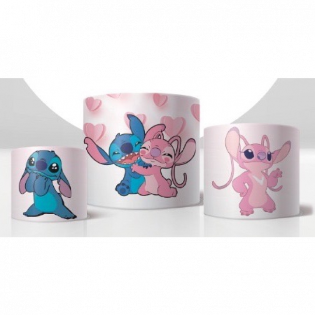 Trio de Capas de Cilindros Candy Stitch