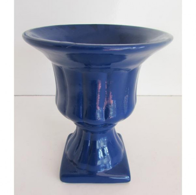 VASO GREGUINHO CERÂMICA AZUL ROYAL