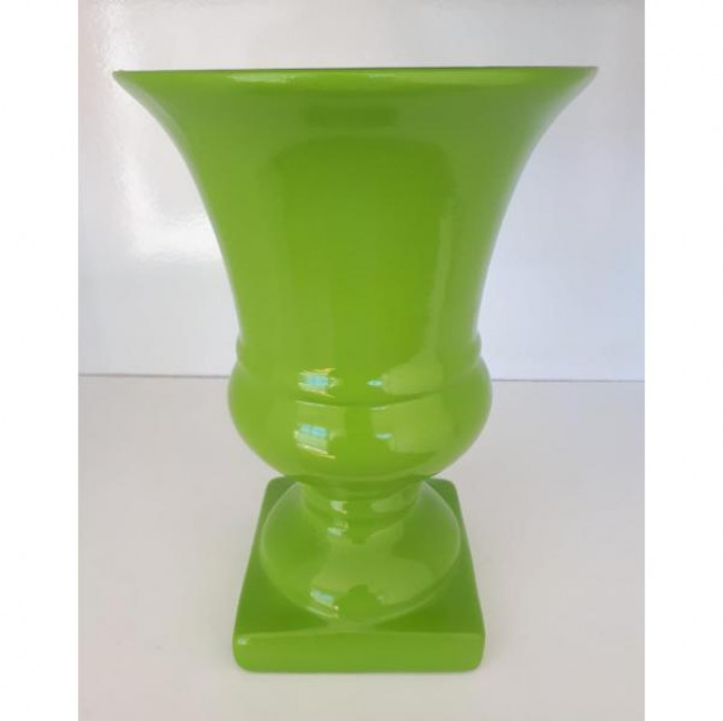 # VASO TAÇA CERÂMICA VERDE LIMÃO M