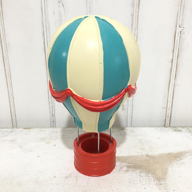 #BALÃO DE RESINA AZUL COM VERMELHO