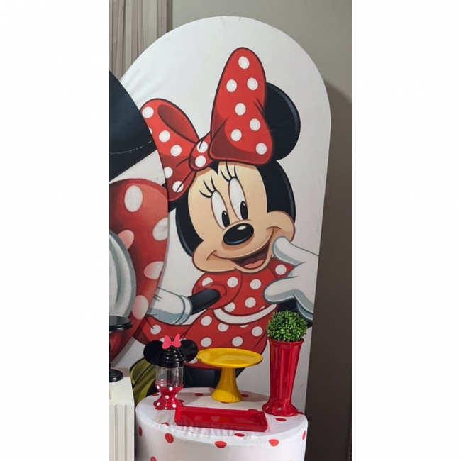 CAPA PAINEL PICOLÉ MINNIE VERMELHA