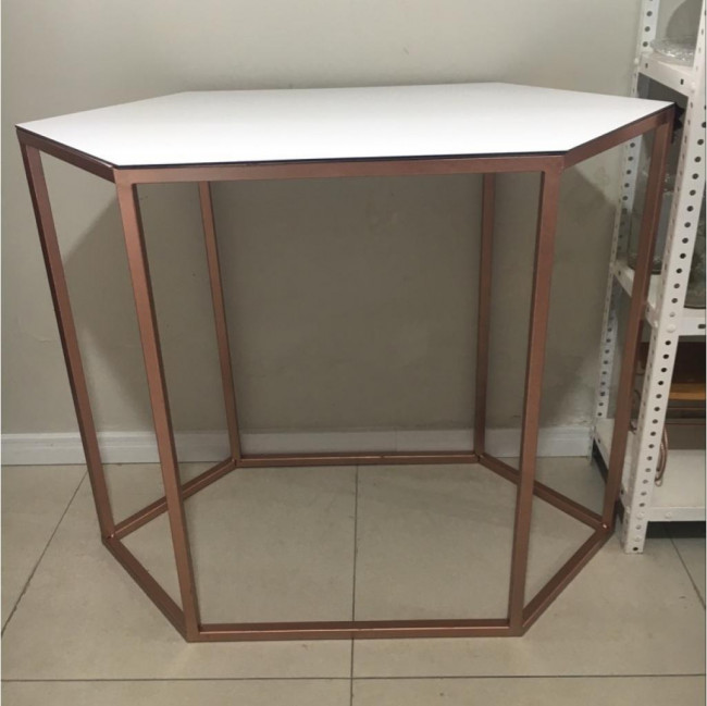 Mesa Sextavada Rose Gold G