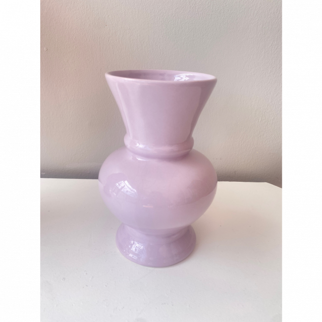 VASO CERÂMICA GRECIA LILAS