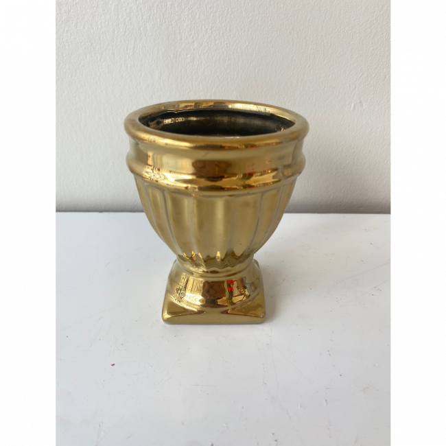 VASO MINI CASTIÇAL DOURADO