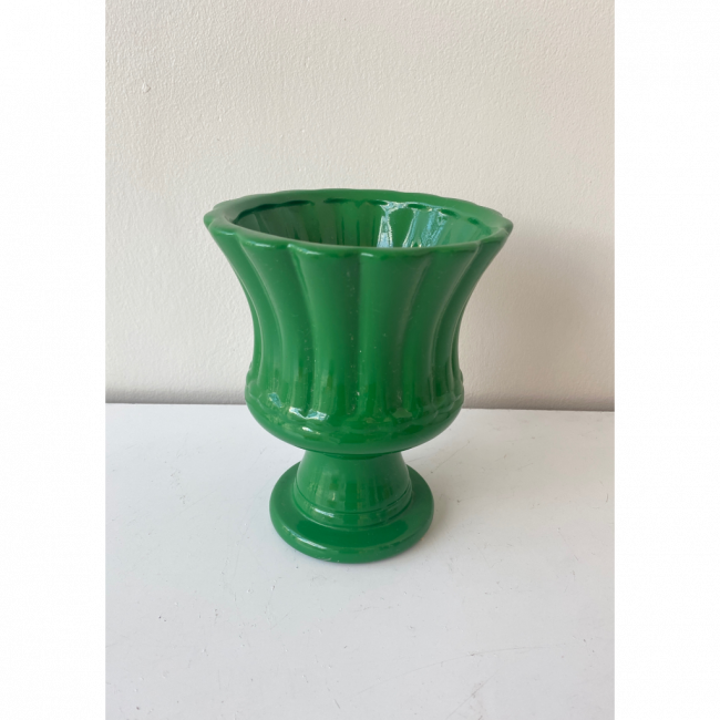 VASO ORQUÍDEA CERÂMICA VERDE BANDEIRA