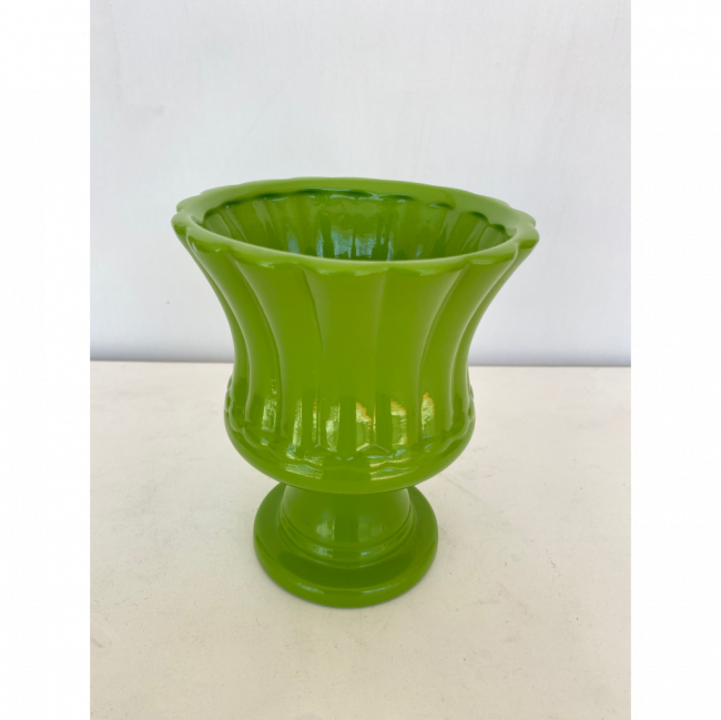 VASO ORQUÍDEA VERDE OLIVA