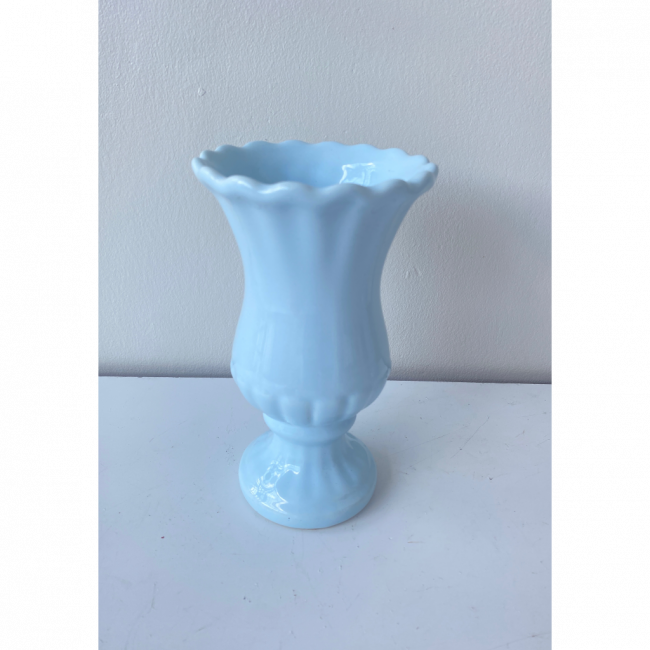 VASO SILVEIRA CERÂMICA AZUL BEBÊ