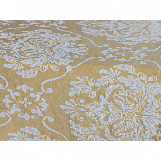 TOALHA 3,80 X 2,60 JACQUARD DOURADA FLOR