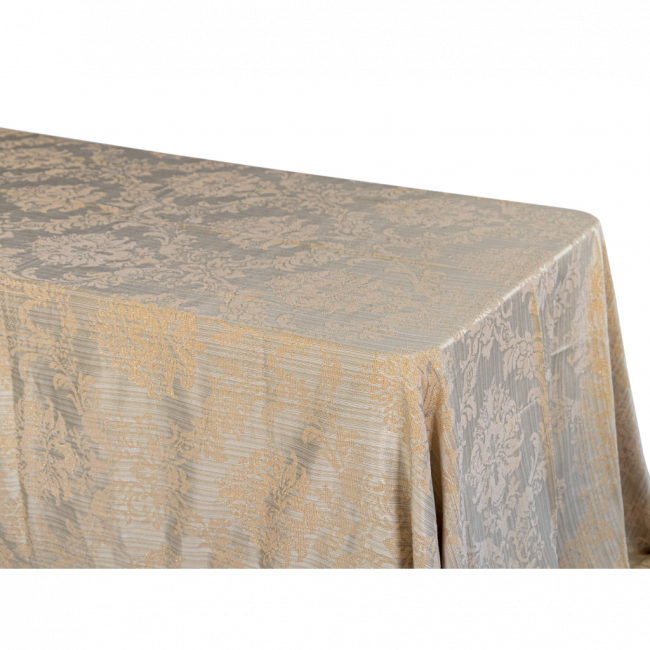 TOALHA 3,80 X 2,60 JACQUARD FIOS DOURADO