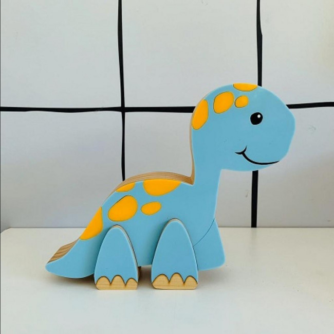 Dinossauro baby azul