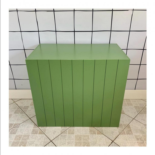 Mesa balcão desmontável verde celadon