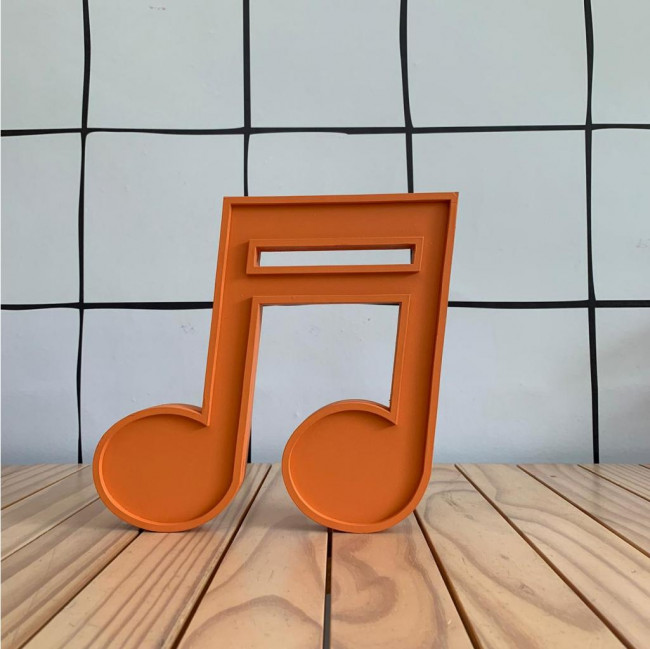 Nota musical laranja