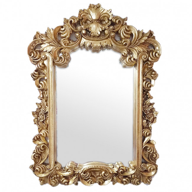 Espelho Prov Resina Dourado 80x108cm