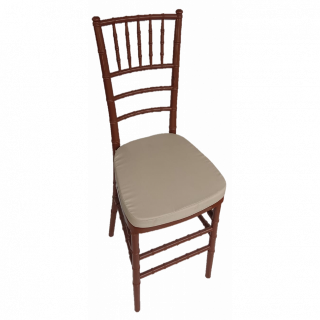 Cadeira Tiffany Terracota C/ Almof. Café c/ Leite