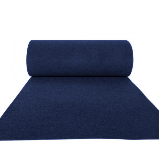 Passadeira Carpete Azul Marinho 1000cm
