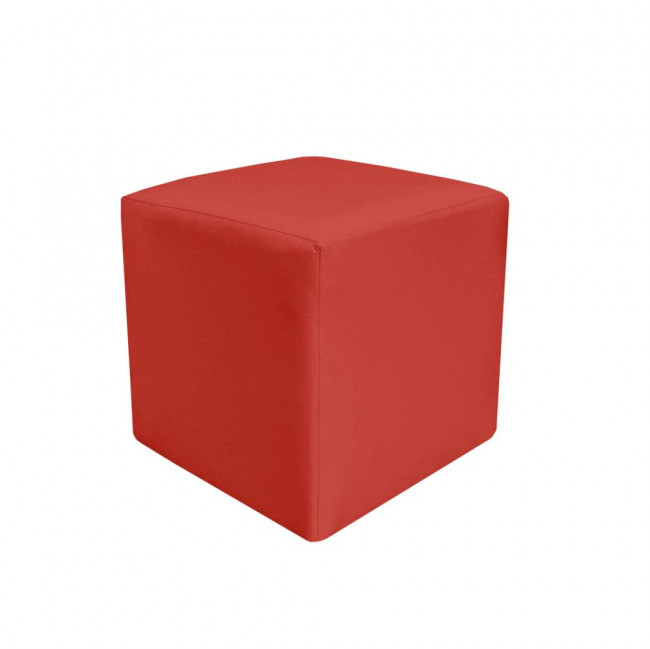 Puff Quadrado Vermelho 40cm