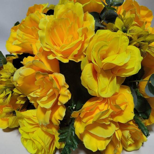Arranjo de flor Amarelo  G (Artificial)