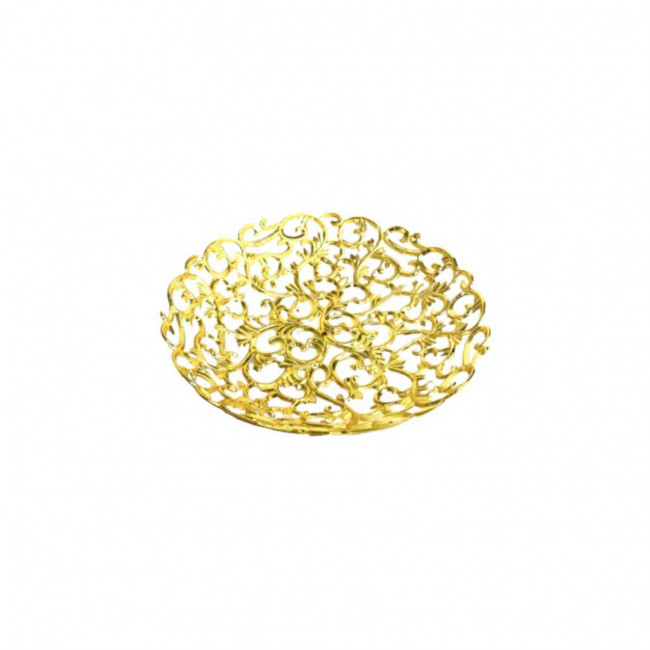 Bandeja de plástico arabesco dourada (Pequena)