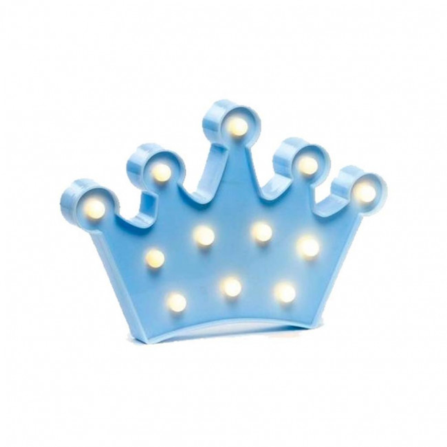 Coroa de led azul Lúminaria (Pilhas não inclusa)