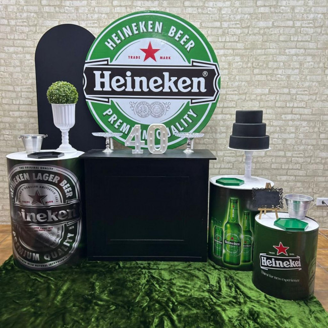 Decoraçaão Heineken Cerveja (modelo 3)