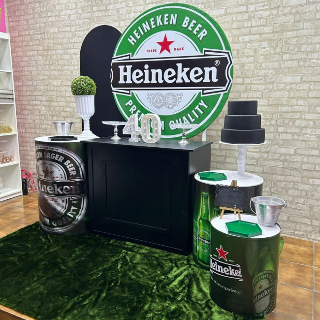 Decoraçaão Heineken Cerveja (modelo 3)
