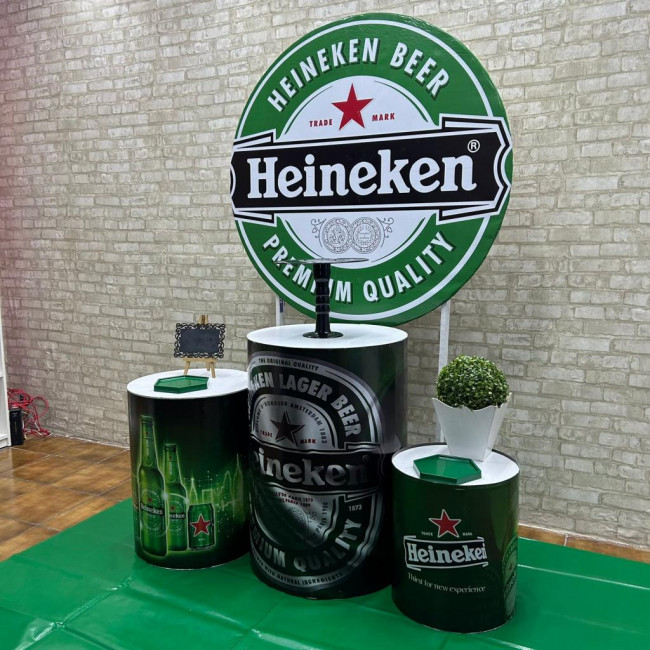Decoração Heineken Cerveja (modelo 2)