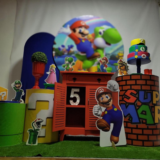 Decoração Mario Bros ( modelo 3 )