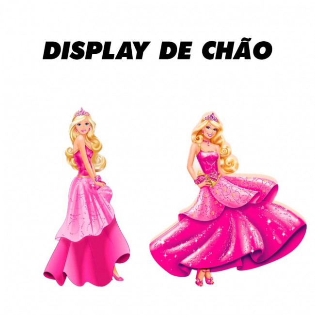 Display de chão Barbie Princesa (2 peças)