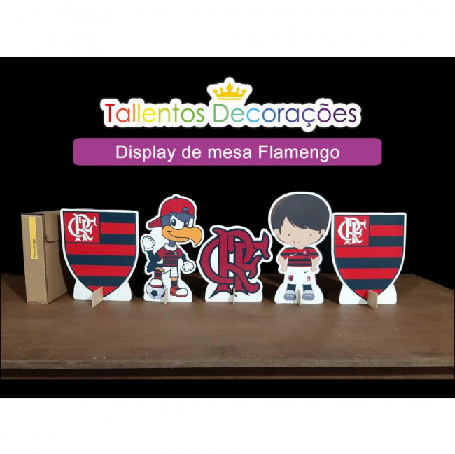Display de mesa Flamengo - 5 peças