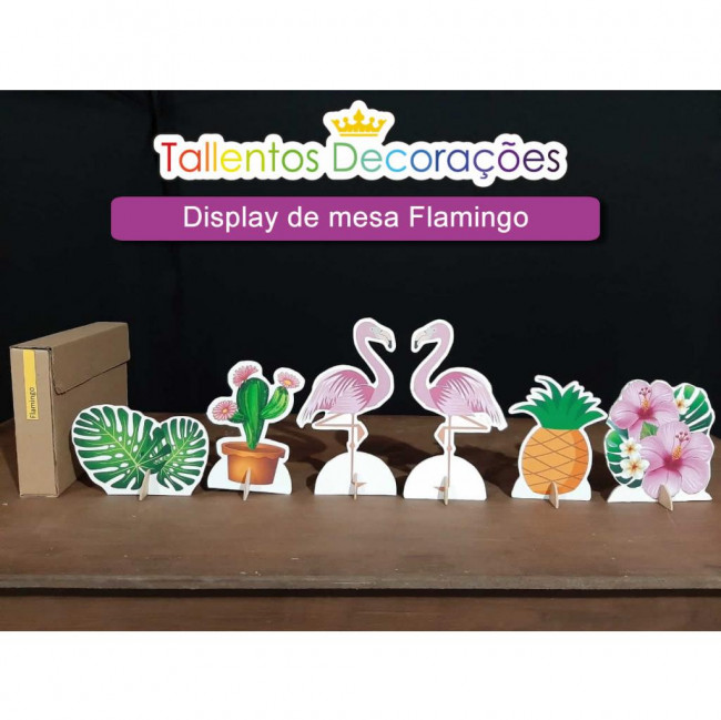 Display de mesa Flamingo - 6 peças
