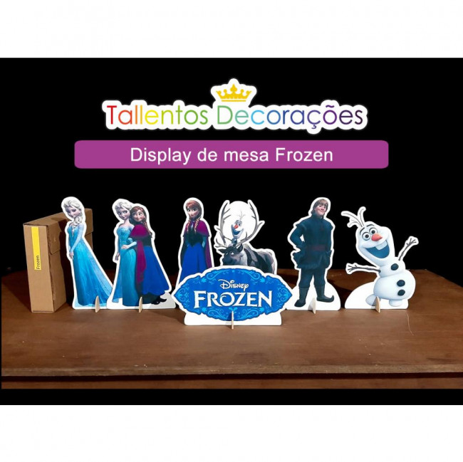 Display de mesa Frozen - 7 peças