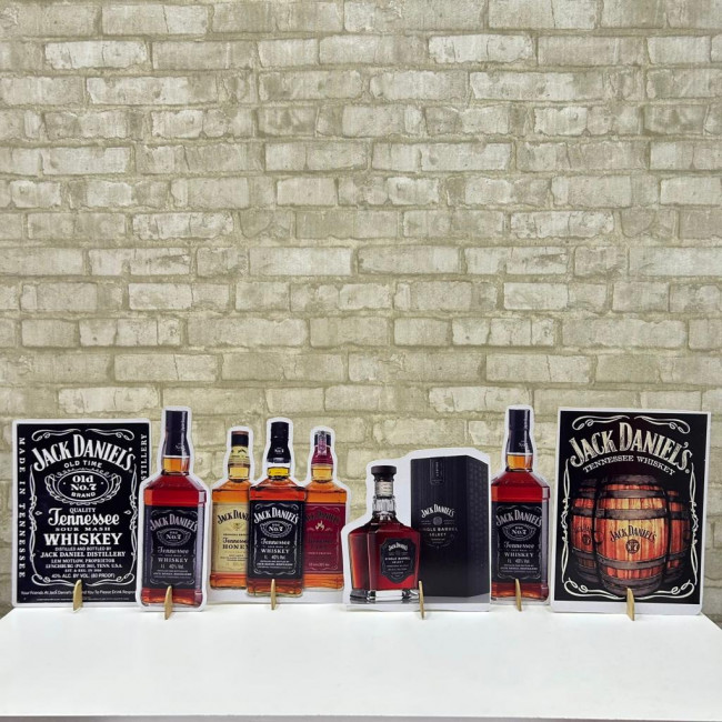 Display de mesa Jack Daniels - 7 peças