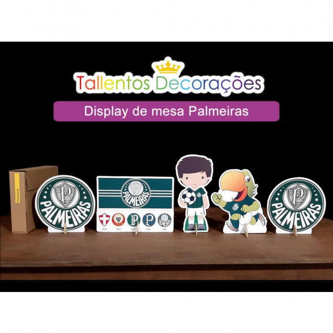 Display de mesa Palmeiras - 5 peças