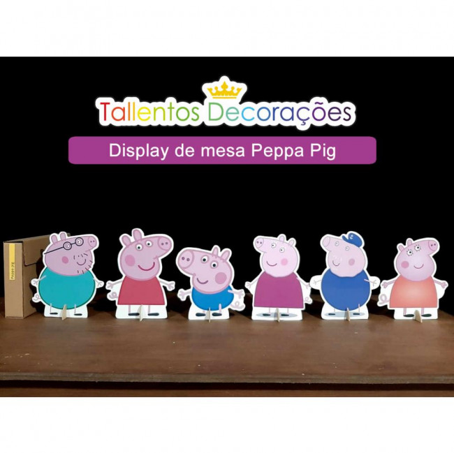 Display de mesa Peppa Pig - 6 peças
