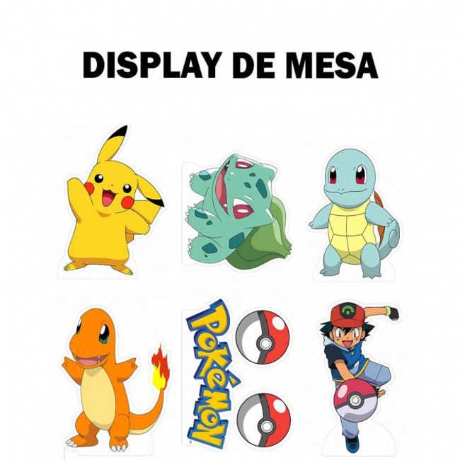 Display de mesa Pokémon - 8 peças